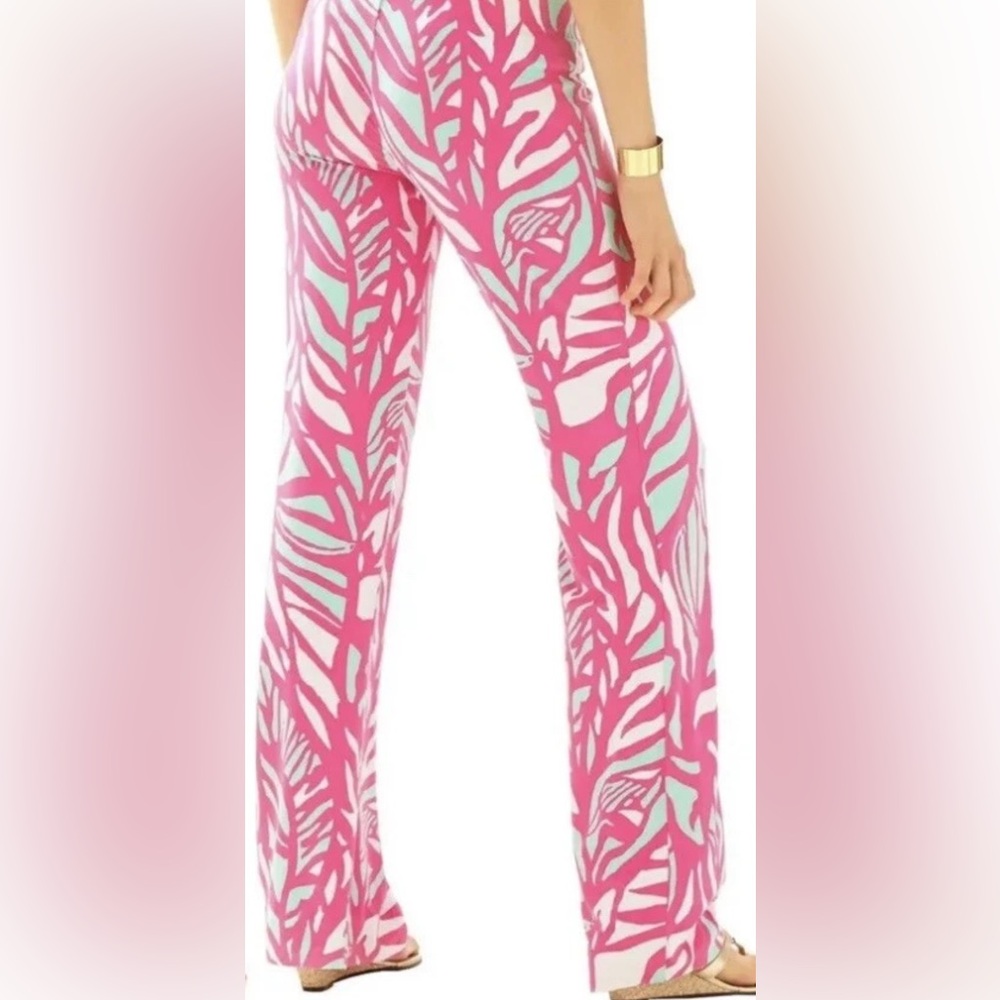 Lilly Pulitzer Georgia May Palazzo Papaya Playa Women’s Sz Small - Picture 2 of 14